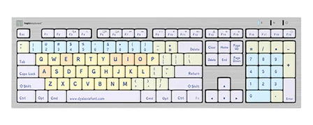 Dyslexia Keyboard - Wired Mac